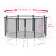 TheLAShop 15 foot Trampoline Net and Pole - 8-pole included Image