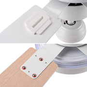 TheLAShop 52" Ceiling Fan with Lights White 5-Blade Remote Control Image