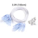 TheLAShop 2-Wire Splice Connector Set(10) for Warn White Neon Rope Light 14x7mm, 39in. Wire-Shape(5ct.) Image