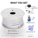 TheLAShop 120V IP65 Neon Rope Light RF Remote 2-Wire 2700K White Image