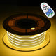 TheLAShop 120V IP65 Neon Rope Light RF Remote 2-Wire 2700K White, 50ft Image