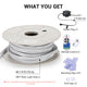 TheLAShop 120V IP65 Neon Rope Light RF Remote 2-Wire 2700K White Image