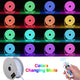 TheLAShop 120V IP65 Neon Rope Light App & RF Remote Color Changing 4-Wire RGBW Image
