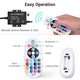TheLAShop RGB Neon Strip Light App & RF Remote Color Changing 4-Wire Image