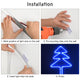 TheLAShop 120V IP65 Neon Rope Light App & RF Remote Color Changing 4-Wire RGBW Image