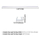 TheLAShop 3ft Clear Plastic U-Channels (11/16") Mounting 5ct/pk 18x8mm Image