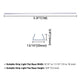 TheLAShop 3ft Clear Plastic U-Channels (11/16") Mounting 5ct. 18x8mm Image