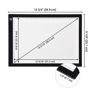 TheLAShop 14in Tracing Light Board for Drawing Paper Image