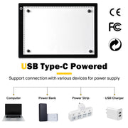 TheLAShop 14in Tracing Light Board for Drawing Paper Image