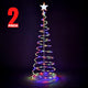 TheLAShop 5ft LED Lighted Spiral Christmas Tree Battery Operated, RGBY, 2ct/pk Image