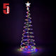 TheLAShop 5ft LED Lighted Spiral Christmas Tree Battery Operated, RGBY, 5ct/pk Image