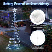 TheLAShop 5ft LED Lighted Spiral Christmas Tree Battery Operated Image