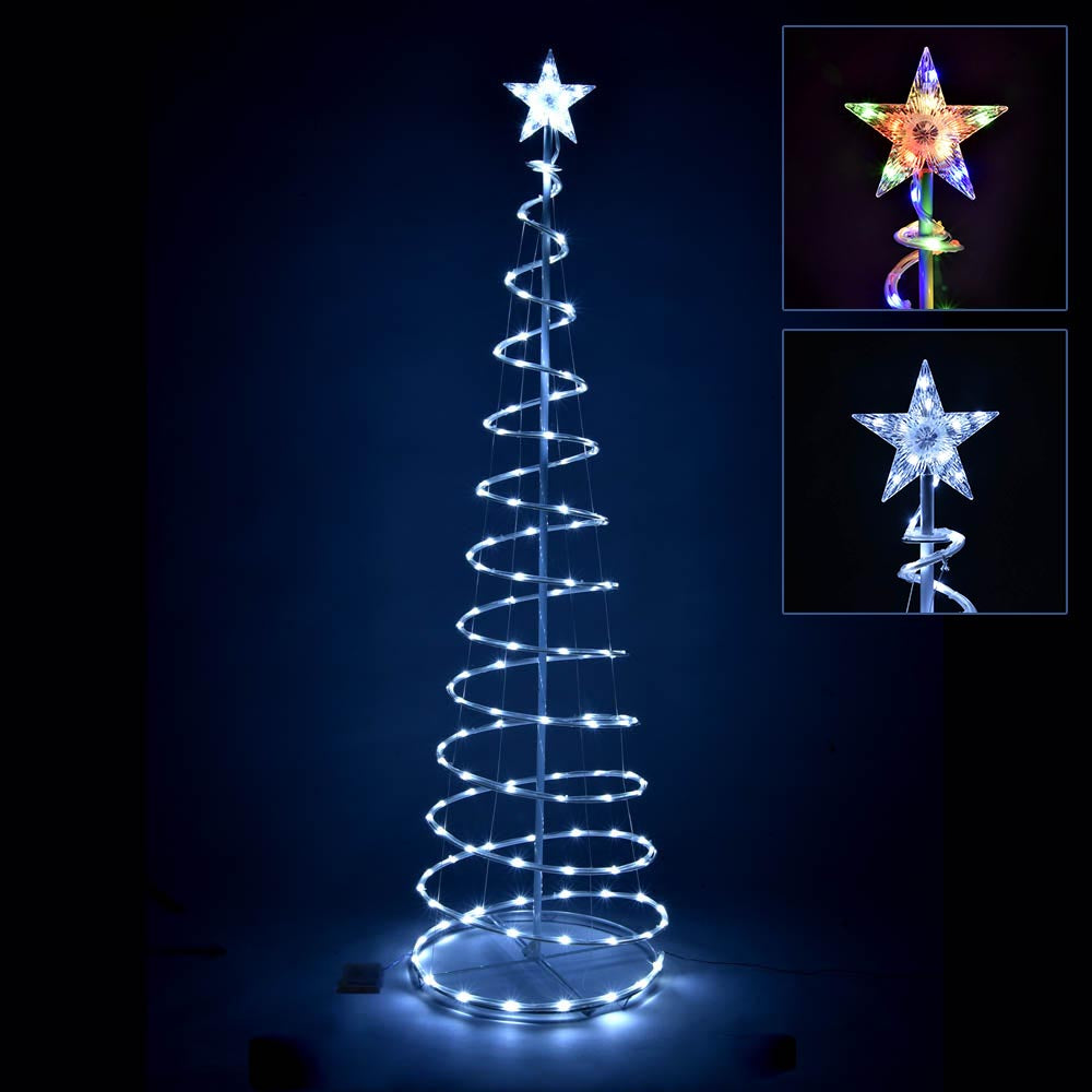 TheLAShop 6ft LED Lighted Spiral Christmas Tree Battery Operated
