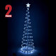 TheLAShop 6ft LED Spiral Christmas Tree USB Powered, Cool White, 2ct/pk Image