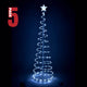 TheLAShop 6ft LED Spiral Christmas Tree USB Powered, Cool White, 5ct/pk Image