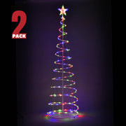 TheLAShop 6ft LED Spiral Christmas Tree USB Powered, RGB, 2ct/pk Image