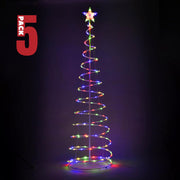 TheLAShop 6ft LED Spiral Christmas Tree USB Powered, RGB, 5ct/pk Image