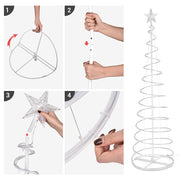 TheLAShop Set(3) Spiral Christmas Trees Battery Operated Image