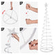 TheLAShop Set(3) Spiral Christmas Trees Battery Operated Image