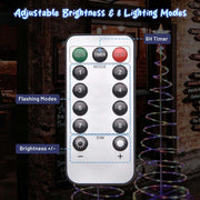 TheLAShop Set(3) Spiral Christmas Trees Battery Operated Image