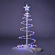 TheLAShop Small Pre-lit Spiral Christmas Tree 2ft Battery Operated, RGBY Image
