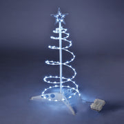 TheLAShop Small Pre-lit Spiral Christmas Tree 2ft Battery Operated