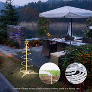 TheLAShop Small Pre-lit Spiral Christmas Tree 2ft Battery Operated Image