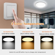 TheLAShop 50W Flush Ceiling Light 24 inch Color Change