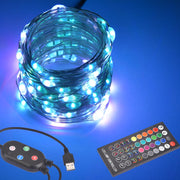 TheLAShop 33ft Color Changing Fairy Light Bluetooth App Music Remote Image