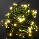 TheLAShop 200ft Outdoor String Light for Porch, Tree Trunk Wrap 4x50ft 110V, Green Wire Image