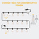 TheLAShop 200ft Outdoor String Light ST38 LED Filament Bulbs 120V 2700K Image