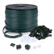 TheLAShop 500ft Electrical Zip-Cord Wire 18-AWG SPT-1 with Plugs & End Caps, Green Image