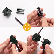 TheLAShop 500ft Electrical Zip-Cord Wire 18-AWG SPT-1 with Plugs & End Caps Image