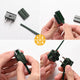 TheLAShop Christmas Light Vampire Plug 18AWG SPT-1 (Male, Female Plug, End Cap) Image