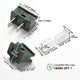TheLAShop Christmas Light Vampire Plug 18AWG SPT-1 (Male, Female Plug, End Cap) Image