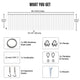 TheLAShop 40x10ft Commercial Grade Vertical String Curtain Lights 120V Image