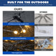 TheLAShop 40x10ft Commercial Grade Vertical String Curtain Lights 120V Image