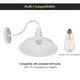 TheLAShop 1-Light 10" Industrial Wall Sconce Wall Light Fixture Color Opt Image