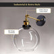 TheLAShop 8" Glass Globe Shade Wall Sconce Light, Clear Image