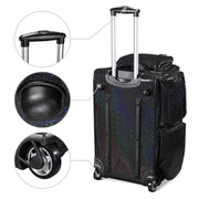 TheLAShop 28" Rolling Duffle Dance Bag with Garment Rack Travel Case Image