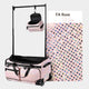 TheLAShop 28" Rolling Duffle Dance Bag with Garment Rack Travel Case, FA Rose Image