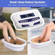 TheLAShop 8 Modes Ion Detox Foot Spa Machine Set Dual-User Colored LCD Image