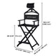 TheLAShop 28" Artist Makeup Chair Tall Directors Chair w or w/o Headrest Image