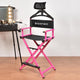 TheLAShop 28" Artist Makeup Chair Tall Directors Chair w or w/o Headrest, Pink w/ Headrest Image