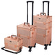 TheLAShop 2in1 Rolling Makeup Train Cosmetic Case 4-Wheel