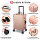TheLAShop Artist Studio Rolling Makeup Travel Vanity Case w/ Light 15x10x23" Image