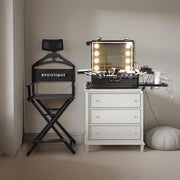 TheLAShop 28" Artist Makeup Chair Tall Directors Chair w or w/o Headrest Image