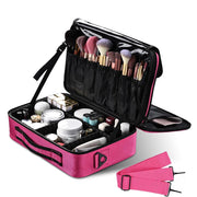 TheLAShop 14in 1200D Oxford Makeup Bag Train Case Organizer, Pink Image