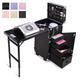 TheLAShop Rolling Makeup Station Hair Nail Workstation Drawers Image