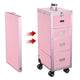TheLAShop Rolling Makeup Station with Slide Drawers Detachable Pink Image